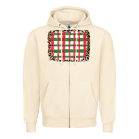 Sandshell Christmas Pattern Zipper Hoodie - CowhideDigitalArt