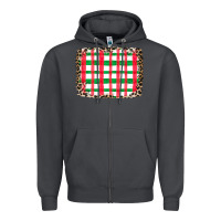 Smoke Christmas Pattern Zipper Hoodie - CowhideDigitalArt