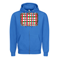 True Royal Christmas Pattern Zipper Hoodie - CowhideDigitalArt
