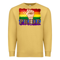 Lgbtq  Flag And Hand Pride Premium Sweatshirt | Teevron