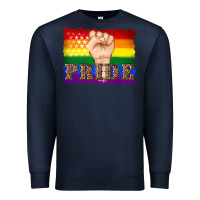 Navy lgbtq  flag and hand pride Premium Sweatshirt - Artiststas