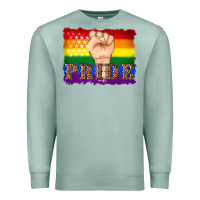 Seafoam lgbtq  flag and hand pride Premium Sweatshirt - Artiststas
