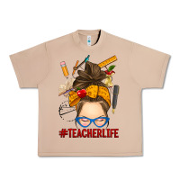 Burro messy bun teacher life Urban Heavy Tee - RanaPortraitStore