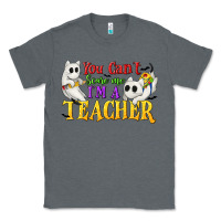 Charcoal Heather You Can't Scare Me I'm a Teacher Classic Tee - texasbilliewilder