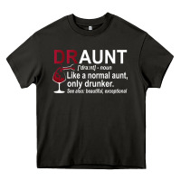 Asphalt Funny Drunk Aunt Definition DRAUNT Gift For Auntie Heavy Core Tee - minhPixels