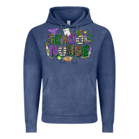 Vintage Denim school nurse mardi gras Vintage Hoodie - CowGirlArtShop