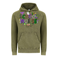 Vintage Olive school nurse mardi gras Vintage Hoodie - CowGirlArtShop