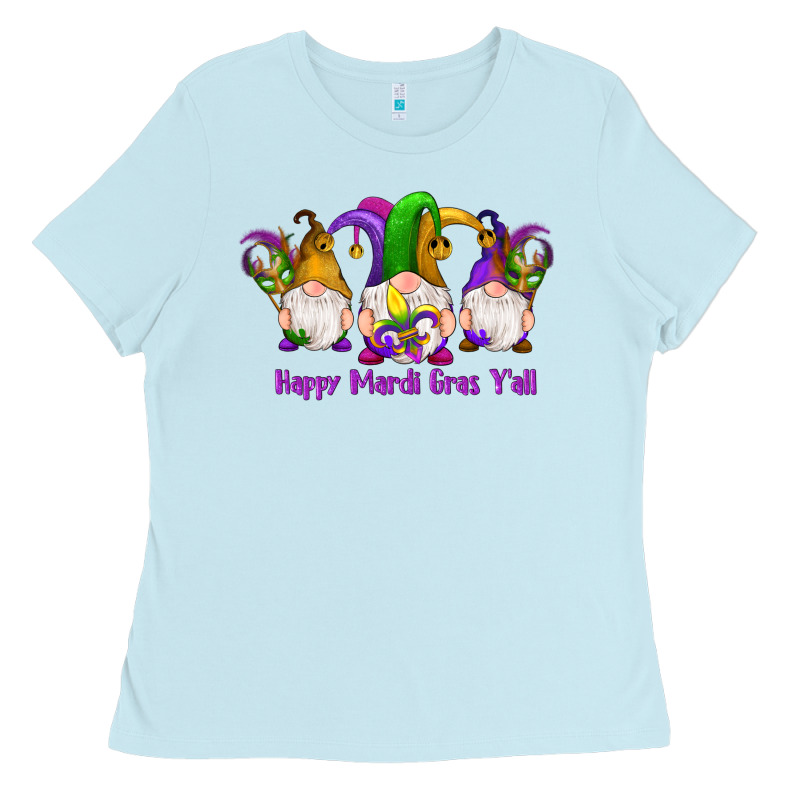 Happy Mardi Gras Y'all Gnomes Ladies Tee by RanaPortraitStore | Teevron