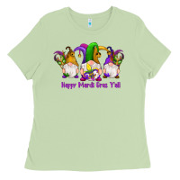 Matcha happy mardi gras y'all gnomes Ladies Tee - RanaPortraitStore