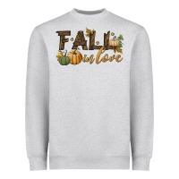 Heather Grey fall in love Heavyweight Sweatshirt - BundleAndBundleShop