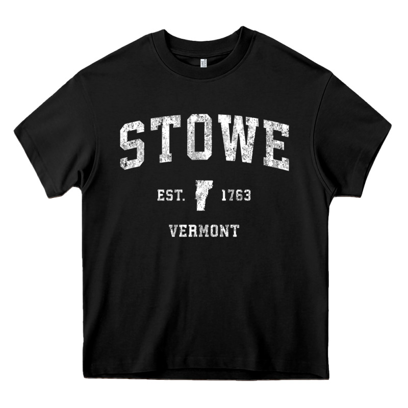 Stowe Vermont Vt Vintage Athletic Sports Heavy Core Tee by minhPixels | Teevron