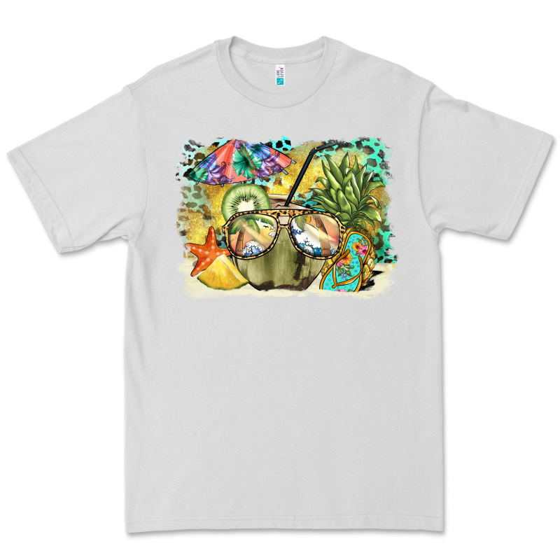 Coconut With Fruits  Background Premium Tee by BarkalooDesign | Teevron