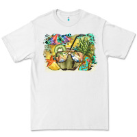 White coconut with fruits  background Premium Tee - BarkalooDesign