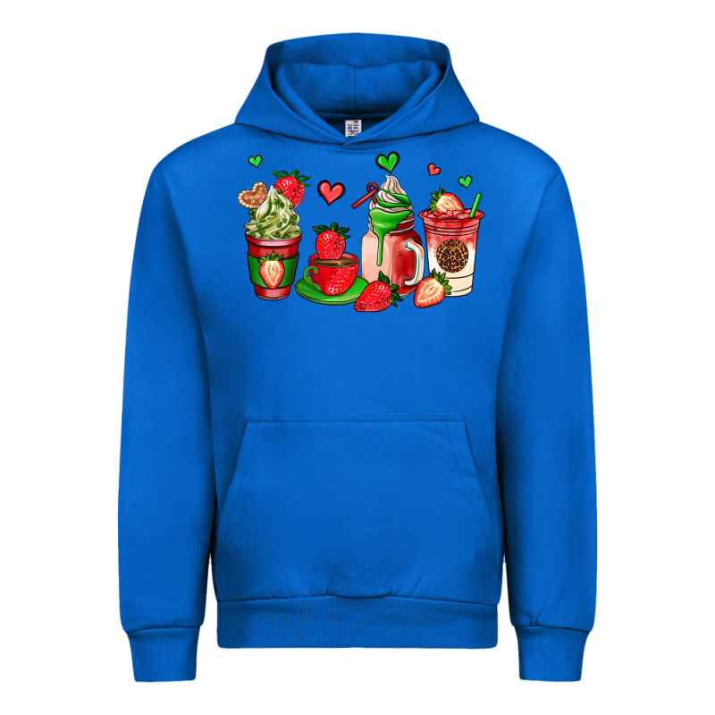 Strawberry Coffee Cups Urban Hoodie by AdoDesignShop | Teevron