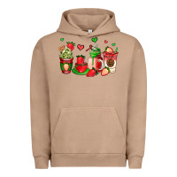 Pigment Burro strawberry coffee cups Urban Hoodie - AdoDesignShop