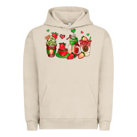 Pigment French Oak strawberry coffee cups Urban Hoodie - AdoDesignShop