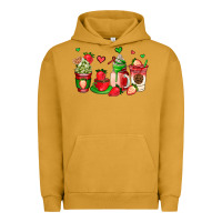 Pigment Peanut Butter strawberry coffee cups Urban Hoodie - AdoDesignShop