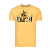 Vintage Mustard Faith USA sunflower 4th of july Vintage Tee - HowdyJamesFarm