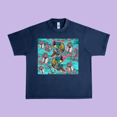 Fish Lures Urban Heavy Tee Designed By Tumblerdesignbyshophia