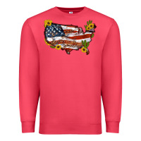 Cardinal usa map with sunflower and cactus Premium Sweatshirt - Artiststas