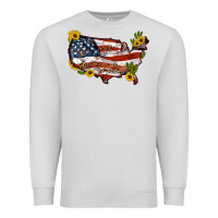 Dove Grey usa map with sunflower and cactus Premium Sweatshirt - Artiststas