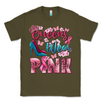 Army Green Queens wear pink Breast Cancer Classic Tee - NancyCooperArtShop