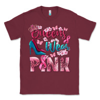 Burgundy Queens wear pink Breast Cancer Classic Tee - NancyCooperArtShop