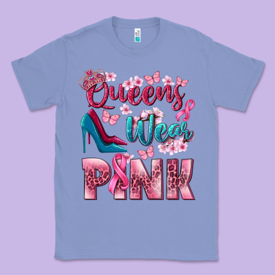 Queens Wear Pink Breast Cancer Classic Tee Designed By Nancycooperartshop