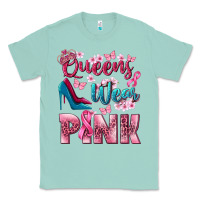 Seafoam Queens wear pink Breast Cancer Classic Tee - NancyCooperArtShop