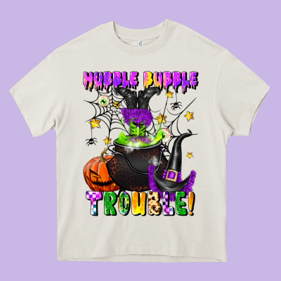 Hubble Bubble Trouble Heavy Core Tee Designed By Lillyallendesigns