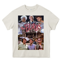Cream The 'Burbs Horror Movie Halloween Heavy Core Tee - minhPixels