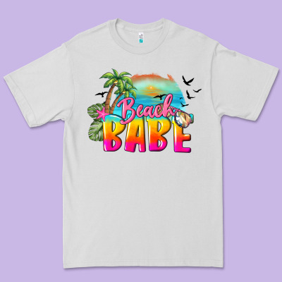 Beach Babe Premium Tee Designed By Barkaloodesign