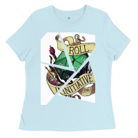 Baby Blue ROLL INITIATIVE Ladies Tee - Bettercallsaul