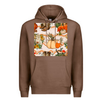 Chestnut fall heifer seamless pattern Premium Hoodie - BundleAndBundleShop