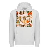 Dove Grey fall heifer seamless pattern Premium Hoodie - BundleAndBundleShop