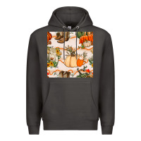 Smoke fall heifer seamless pattern Premium Hoodie - BundleAndBundleShop
