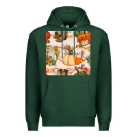Sports Green fall heifer seamless pattern Premium Hoodie - BundleAndBundleShop