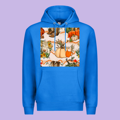 Fall Heifer Seamless Pattern Premium Hoodie Designed By Bundleandbundleshop