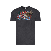 Vintage Black I back to blue Eagle 4th of july Vintage Tee - HowdyJamesFarm
