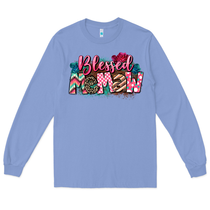Blessed Memaw Mother's Day Long Sleeve Tee by CowGirlArtShop | Teevron