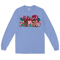 Colony Blue Blessed memaw Mother's Day Long Sleeve Tee - CowGirlArtShop