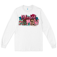 White Blessed memaw Mother's Day Long Sleeve Tee - CowGirlArtShop