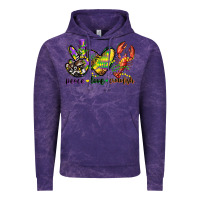 Cloud Purple peace love crawfish mardi gras Vintage Hoodie - CowGirlArtShop