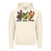Vintage Artic peace love crawfish mardi gras Vintage Hoodie - CowGirlArtShop