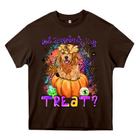 Chocolate Brown did somebody say treat Heavy Core Tee - LillyAllenDesigns
