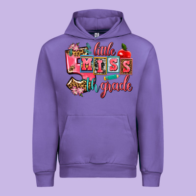 Little Miss 5 Th Grade Urban Hoodie Designed By Adodesignshop