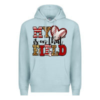 Blue Mist my heart is on that field baseball Premium Hoodie - Jasminsmagicworld