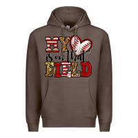 Coffee my heart is on that field baseball Premium Hoodie - Jasminsmagicworld