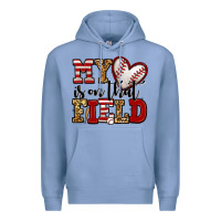 Colony Blue my heart is on that field baseball Premium Hoodie - Jasminsmagicworld