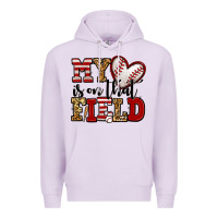Lilac my heart is on that field baseball Premium Hoodie - Jasminsmagicworld